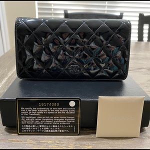 Chanel Black Bifold Wallet